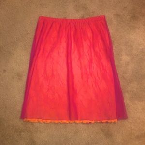 Sheer Pink/orange guess skirt